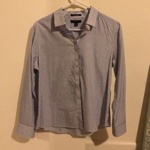 Lands end button up blouse.